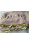 Handmade Embroidery Embroidered Needle Embroidered Prayer Cover Dowry Holder Mevlit Hijab Crepe Fabric 145X75 cm - 3