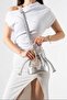 Duru Model Women's Cat Charm Gift Hand Shoulder Crossbody Bag Silver - 2
