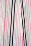 Women's V-Neck Oversize Striped Viscose Pink Blouse - 4