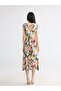 Lcwaikiki Classic Patterned Gathered Waist Dress - 4