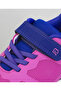 Hook & Loop Closure Memory Foam Shoes - Pink & Navy Blue - 7