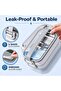Lunch Box 3 layer Stainless Steel Bento Box 2100ml- 304 Food Grade Steel 5 Compartment, Microwave Safe, Stackable Lunch Container with Insulated Bag & Cutlery - 4