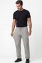 Men's Gray Parachute Fabric Oversize Ultra Light Trousers Wide Leg Comfortable Fit Casual Sports - 3