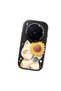 Vivo X300 Pro Compatible Case Camera Protector Black Silicone Couple Phone Case Cat Pattern - 3