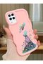 Samsung Galaxy A12 Compatible Case Camera Protector Pink Silicone Couple Phone Case Girl Pattern