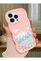 iPhone 13 Pro Compatible Case Camera Protector Pink Silicone Couple Phone Case Landscape Pattern