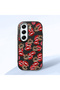 Tecno Camon 40 Compatible Case Camera Protector Black Silicone Couple Phone Case Kiss Pattern