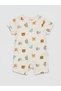 Lcw Baby Crew Neck Printed Baby Boy Combed Cotton Jumpsuit 3-Piece - 2