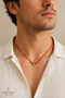 Moon Star Red Rope Necklace Adjustable Unisex Turkish Flag Themed Minimal Necklace - 3