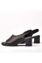 Lilhana Women's Genuine Leather Heeled Sandals 2221 - 4
