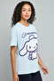 Cinnamoroll Print T-Shirt with Crew Neck and Short Sleeves - 2