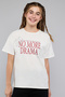 Typography Print T-Shirt with Crew Neck and Short Sleeves