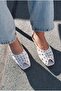 Mystera White Matte Leather Women's Slippers - 2