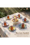 6 Pieces Dance of the Colors Ceramic Tea Plate Coaster Set 12.5 cm - 2