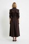 Women's Maxi Length Jacket Collar Long Sleeve Skater Cut Belt Detailed Poplin Dress Daily Casual Modern - 5