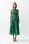 Women's Halter Neck Sleeveless Maxi Dress Animal Pattern Belted A-Line Shawl Woven Casual Daily Modern - 4