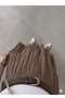 Layered Tencel Crinkle Skirt with Elastic Waistband - 4