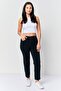Women Mom Fit Washed Stretchable Jeans, Black - 2