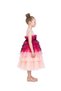 - Sleeveless Tiered Tulle Girls Party Dress - Cream, Ombre, Hot Pink - 5Y to 9Y - 2