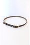 Elegantly Designed 1.5cm Thin Brown Belt with Minimal Buckle, Gold Buckle, Curved Body Belt for Women, Compatible with Trousers, Jackets, Dresses, Shirts - 3