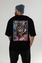 38 Cats for the Sake of Cat Love Printed Black Oversize T-Shirt 100% Cotton Unisex Cat Lover Premium Design - 5