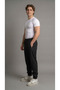 Men's Black Parachute Pants Sweatpants with Zipper Pockets and Elastic Cuffs - 7