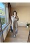 Modal Fabric Tracksuit Set Suitable for Women's Hijab Clothing with Balloon Pants Detail - 2