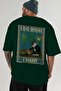 108 Cats for Cat Lovers Printed Green Oversize T-Shirt 100% Cotton Unisex Cat Lover Premium Design - 5