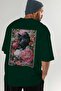 88 Cats for Cat Lovers Printed Green Oversize T-Shirt 100% Cotton Unisex Cat Lover Premium Design - 7