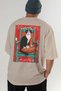 49 Cats for the Sake of Cats Printed Beige Oversize T-Shirt 100% Cotton Unisex Cat Lover Premium Design - 6