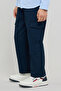 Solid Cargo Pants with Drawstring Waist - 3