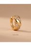 Twisera Embedded Zircon Stone Minimal Twist Hoop Steel Xuping Earrings - 4