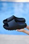 Comfortable Unisex Black Sabo Daily Slippers for Pool, Beach, Balcony and Garden Use