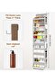 Versatile Door Hanging Storage Organiser, 6 Tier Non-Woven Fabric Shelf with Transparent Pockets - 2