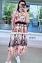 Zero Sleeve Elastic Waist Viscose Dress 6Y271
