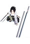 Naruto Sasuke Kusanagi Grass Cutter Steel Ninja Sword Katana Cosplay Straitblade - 5