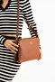 Women's Faux Leather Adjustable Crossbody Shoulder Bag Wallet Set - 5