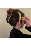 Gold Metal Hairpin Buckle Women's Hair Clip Stylish Design Metal Hairpin - 2