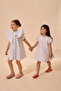 Pleated Polka Dot Balloon Dress Red Polka Dot - 5