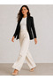 Hayal 27506-26 Women's High Waist Straight-Leg Fabric Trousers Comfortable Fit for Office and Daily Use - 8