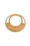 Natural Bamboo Bag Handle – 2 Pieces, 17 cm - Straw Color