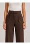 Hayal 27506-26 Women's High Waist Straight-Leg Fabric Trousers Comfortable Fit for Office and Daily Use - 5