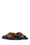 Women's Brown Suede Leather Slippers 26Sfd271610 - 2