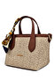 Tan, Straw Look, Scarf, Crossbody Strap, Minimalist, Hand & Shoulder Women's Bag - 4