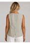 Beige Color Linen Tank Top - 4