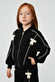 Girl Black Tracksuit Top - 2