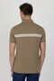 Polo Collar Cotton Pocketless Striped Short Sleeve T-Shirt - 7