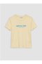 New Season Yellow Printed Soft Touch Women's T-Shirt