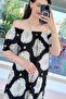 Madonna Collar Viscose Dress 6Y180 - 4