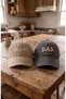 Mom Dad Couple Hat 2026 - Washable Vintage Fabric Adjustable Size Buckle Printed Commemorative Hat - 2